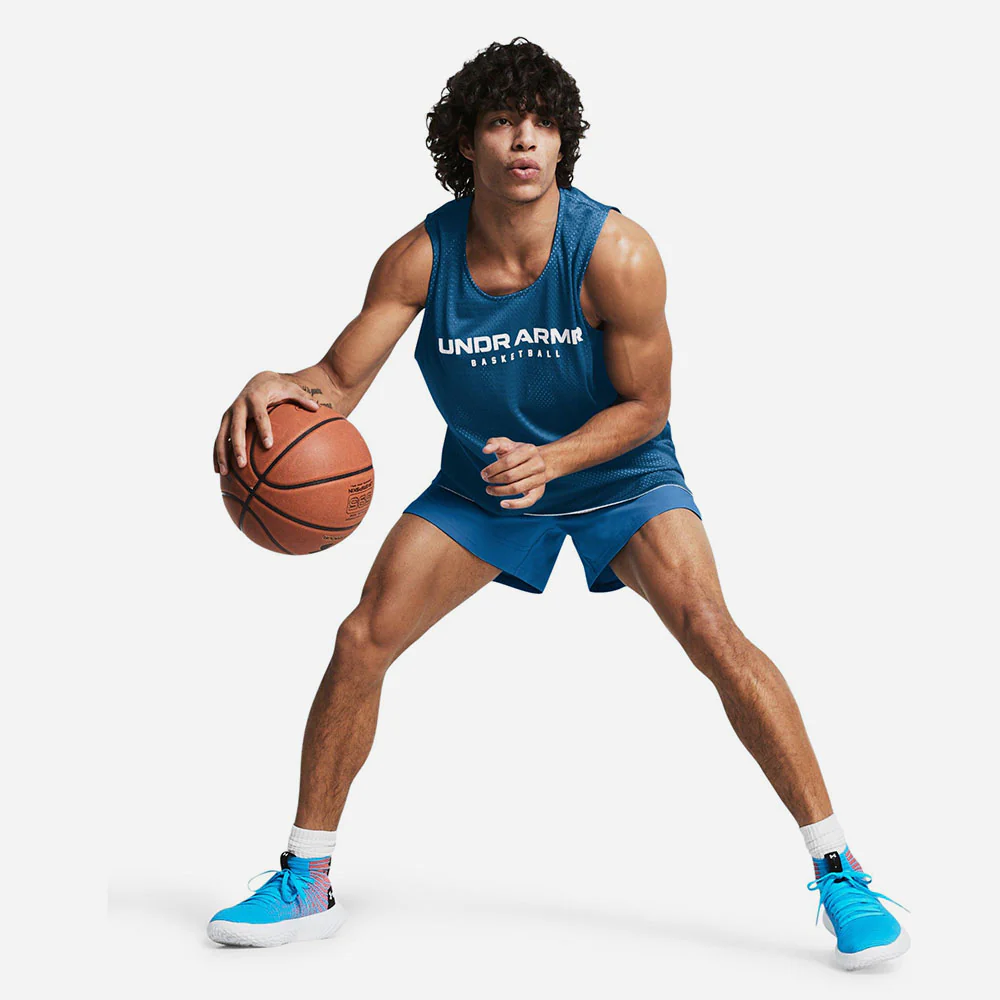 Under Armour მამაკაცის უმკლავო მაისური Baseline Reversible Tank-BLU