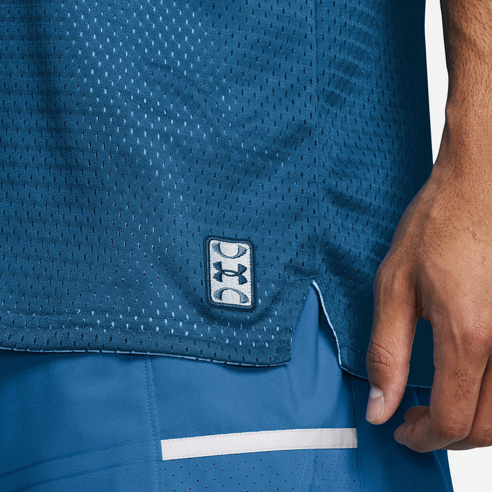 Under Armour მამაკაცის უმკლავო მაისური Baseline Reversible Tank-BLU
