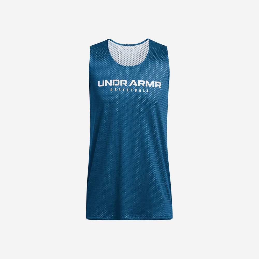 Under Armour მამაკაცის უმკლავო მაისური Baseline Reversible Tank-BLU