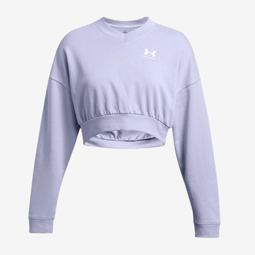Under Armour ქალის შარვალი UA Rival Terry OS Crop Crw-PPL