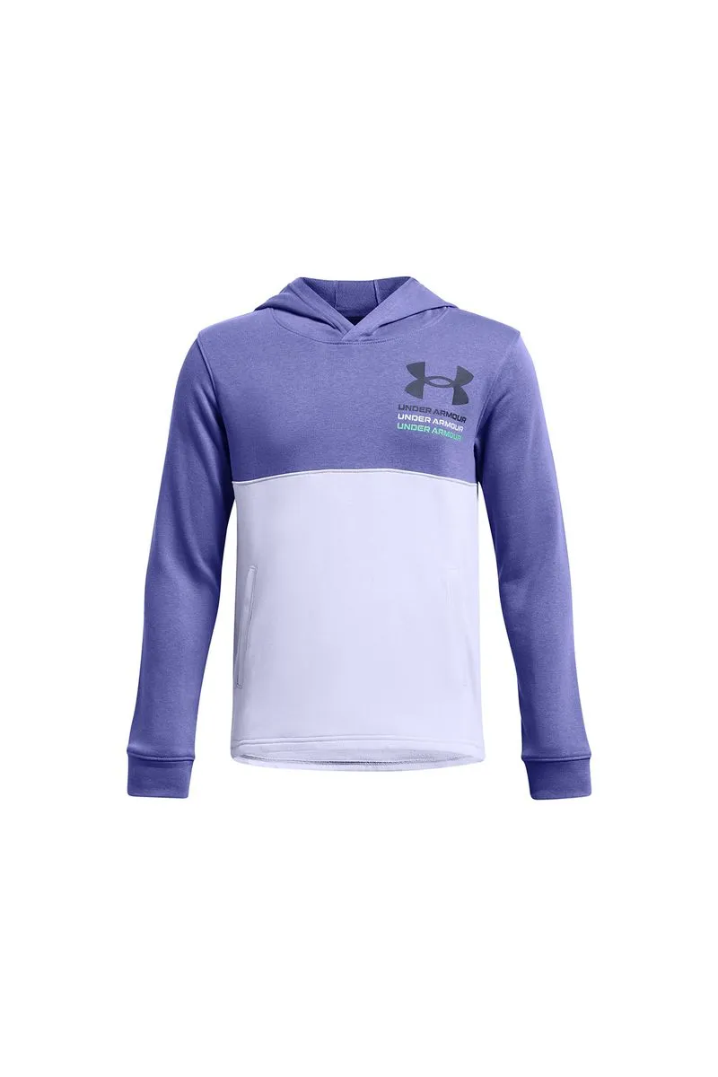 Under Armour ბავშის გრძელმკლავიანი მაისური UA Boys Rival Terry Hoodie-PPL