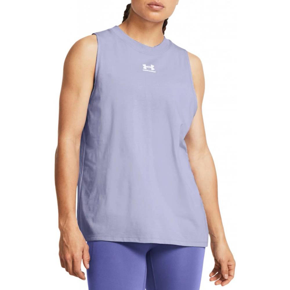 Under Armour ქალის უმკლავო მაისური UA Rival Muscle Tank-PPL