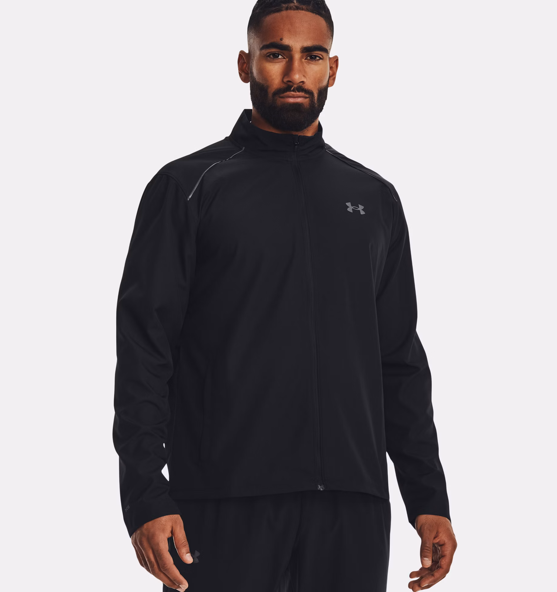 Under Armour მამაკაცის თხელი ქურთუკი UA STORM RUN JACKET-BLK