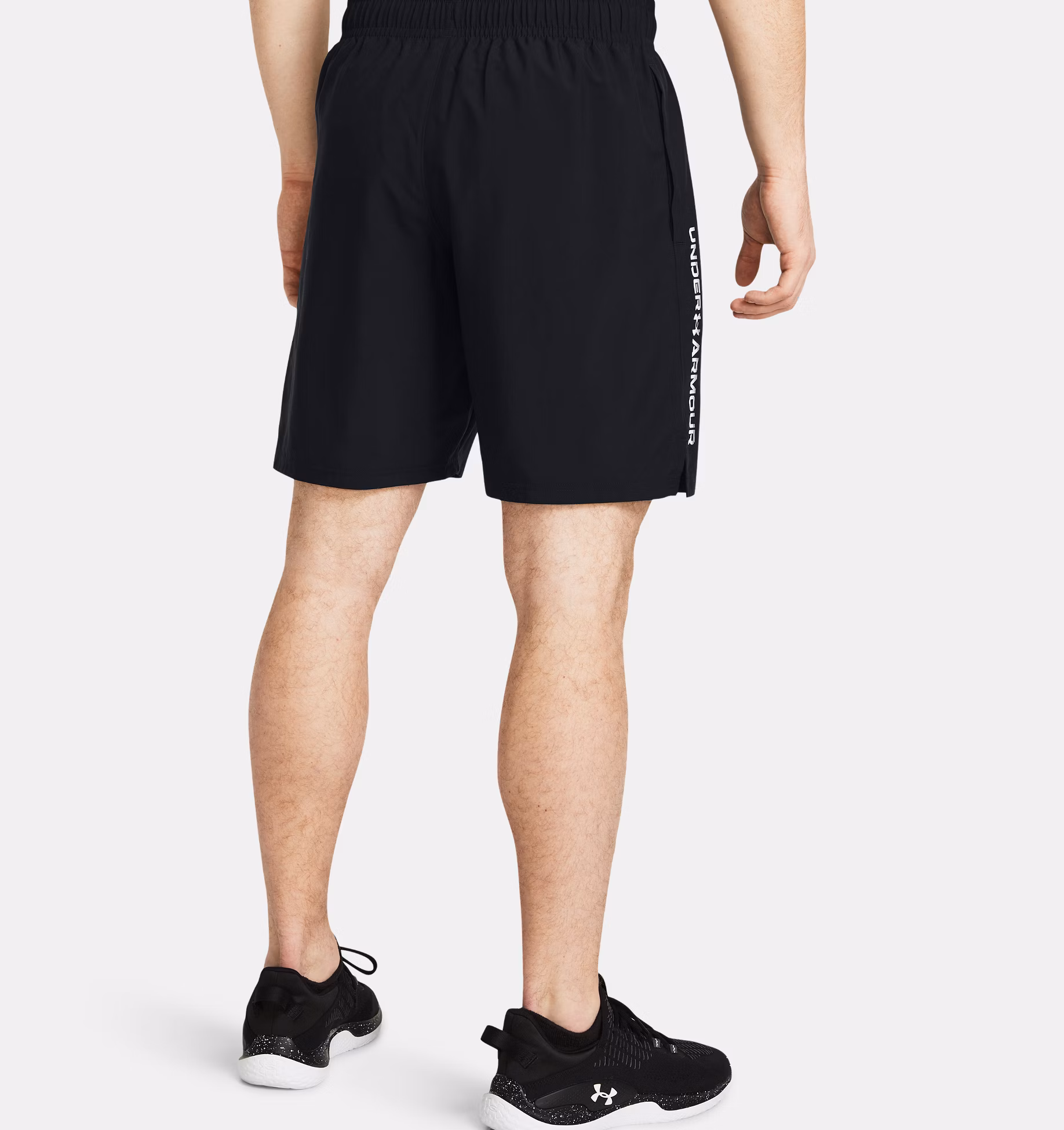 Under Armour მამაკაცის სავარჯიშო შორტი UA Tech Woven Wordmark Short