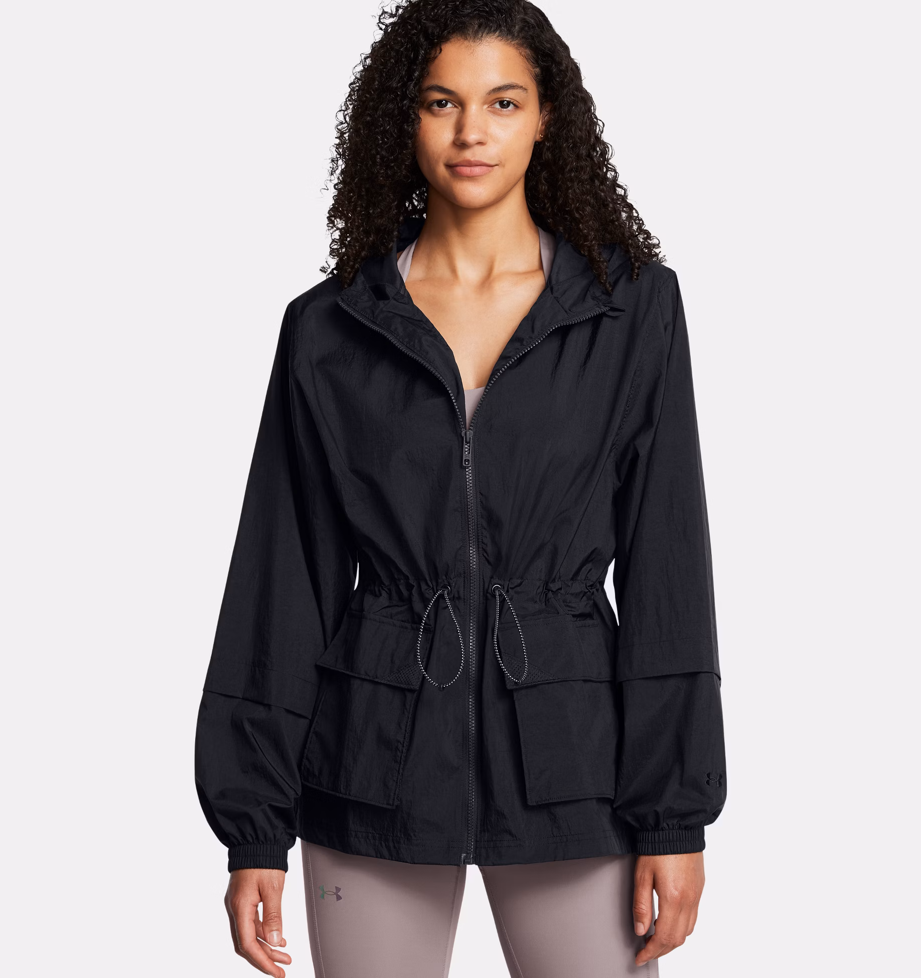 Under Armour ქალის თხელი ქურთუკი Crinkle Woven Jacket