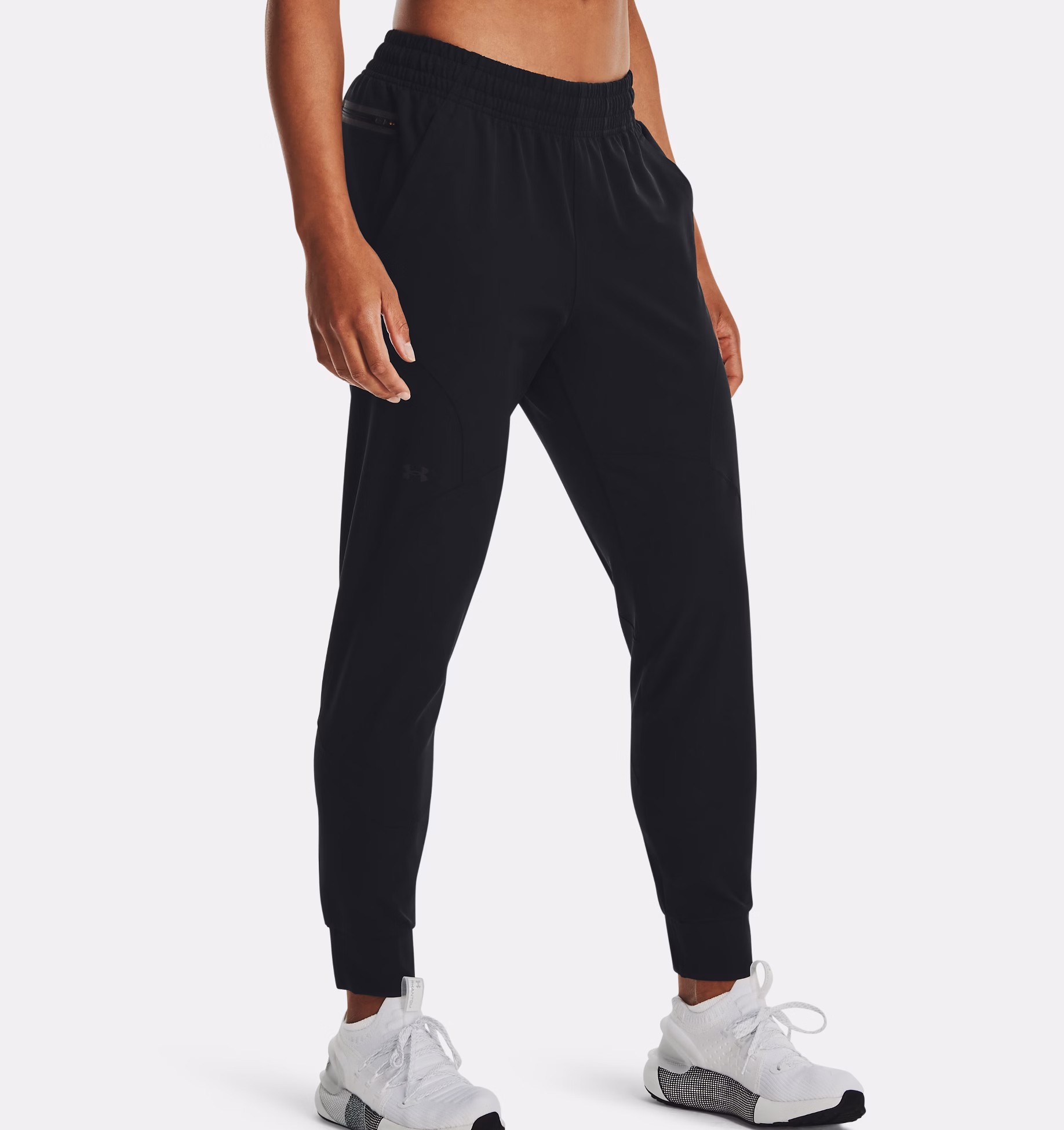 Under Armour ქალის სარბენი შარვალი UA Unstoppable Jogger-BLK