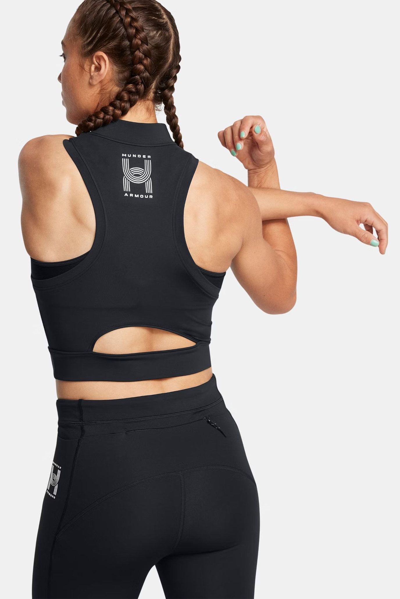 Under Armour ქალის უმკლავო მაისური UA Run Anywhere Crop Tank