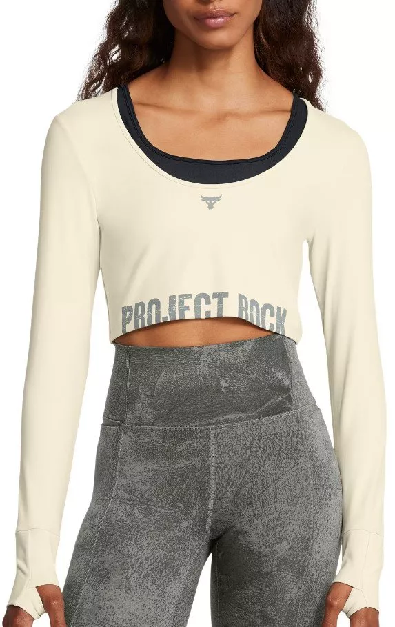 Under Armour ქალის გრძელმკლავიანი მაისური Pjt Rck LG LS Workout Top