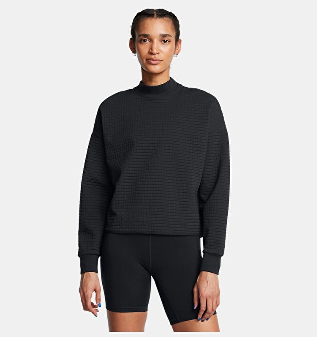 Under Armour ქალის ჯემპრი Unstoppable Flc Grid Mock LS