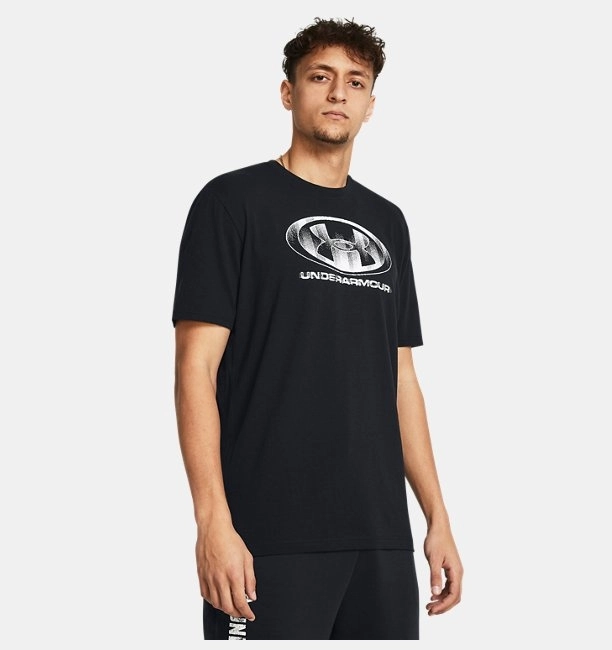 Under Armour მამაკაცის მოკლემკლავიანი მაისური UA M GLITCH LOGO 60/40S SS