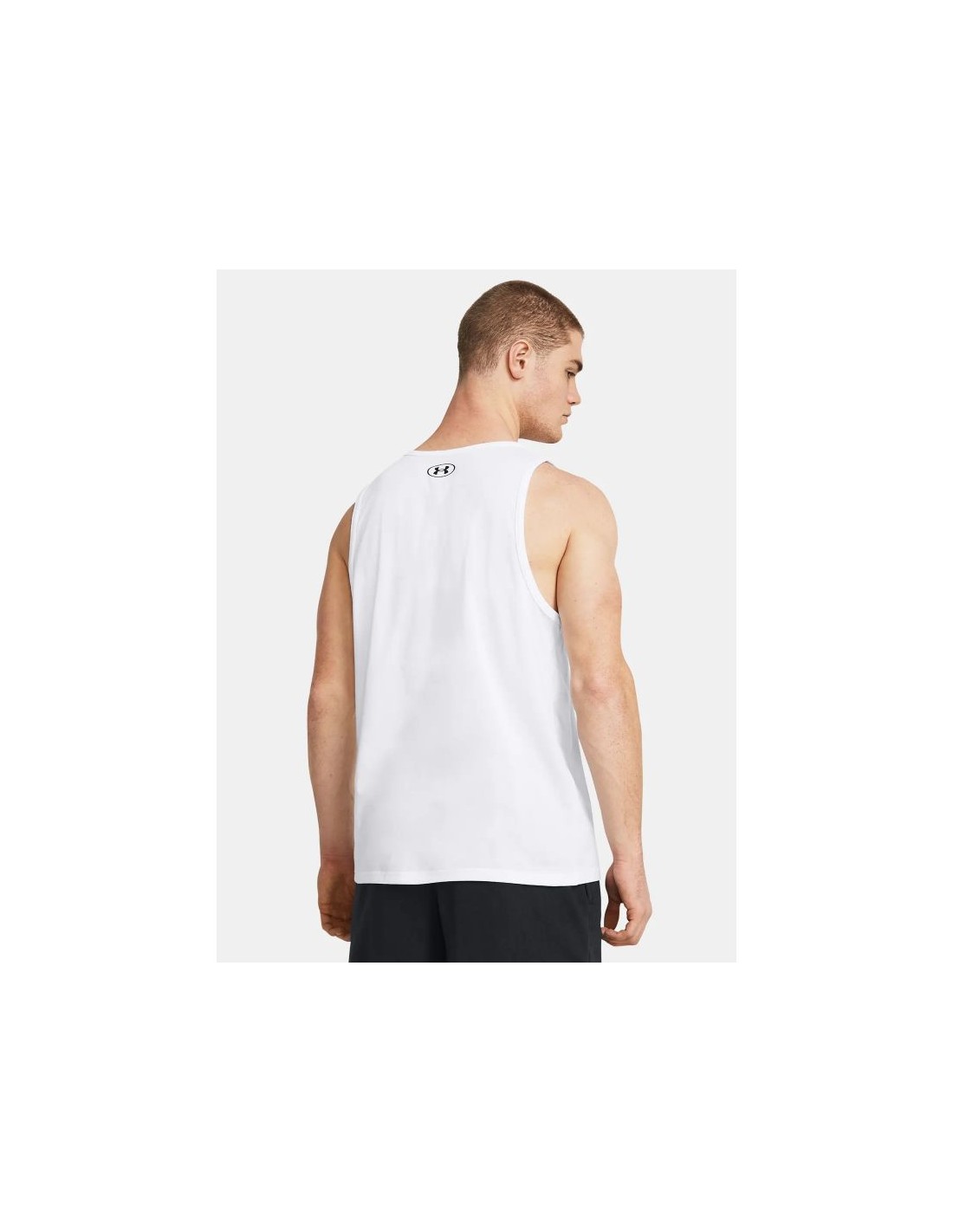 Under Armour მამაკაცის უმკლავო მაისური UA SPORTSTYLE LOGO TANK-WHT