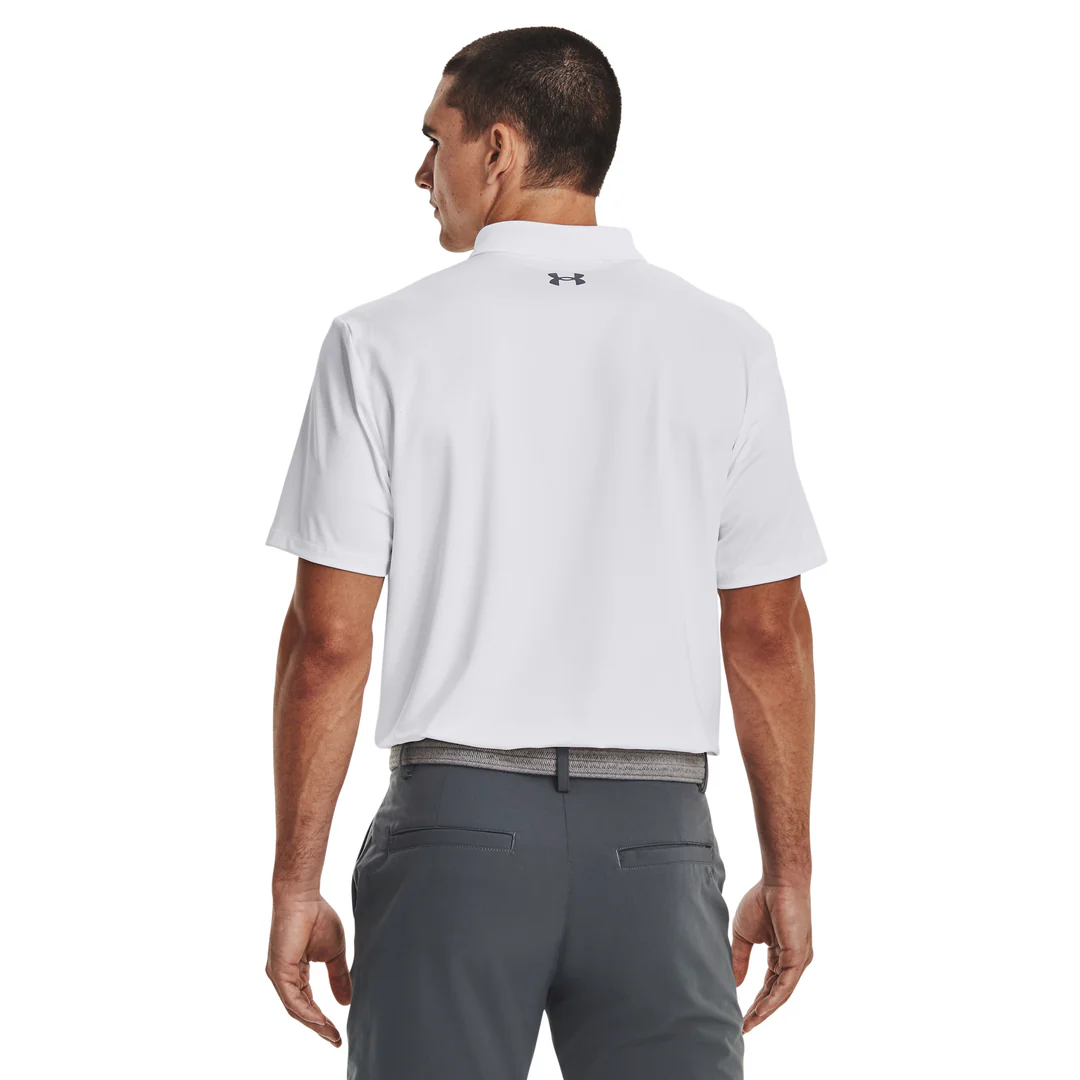 Under Armour მამაკაცის პოლო მაისური UA Performance 3.0  Polo-WHT