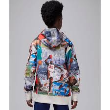 Nike ბავშვის ჯემპრი JDB MJ BRKLYN AOP FLC PO HOODI / JDB MJ BRKLYN AOP FLC PO HO