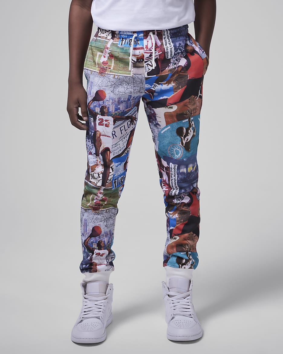 Nike ბავშვის შარვალი JDB MJ BRKLYN FLC AOP PANT / JDB MJ BRKLYN FLC AOP PANT