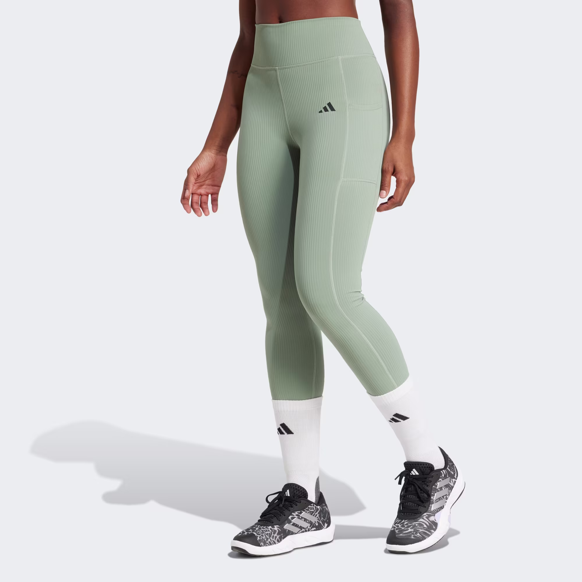 Adidas ქალის შარვალი OPT RIB 7/8 L