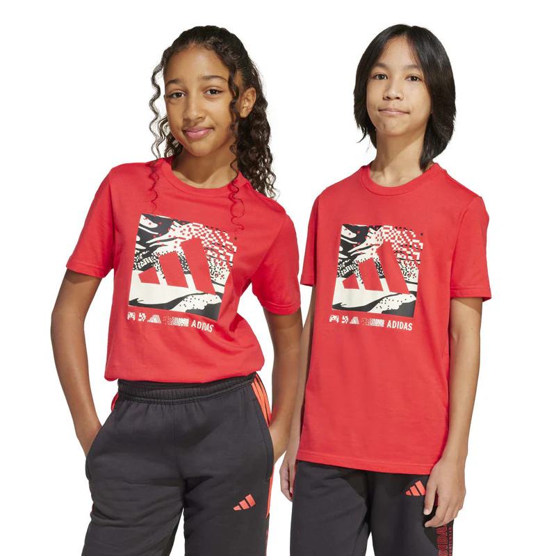 Adidas ბავშვის მაისური J CAMO LOGO TEE