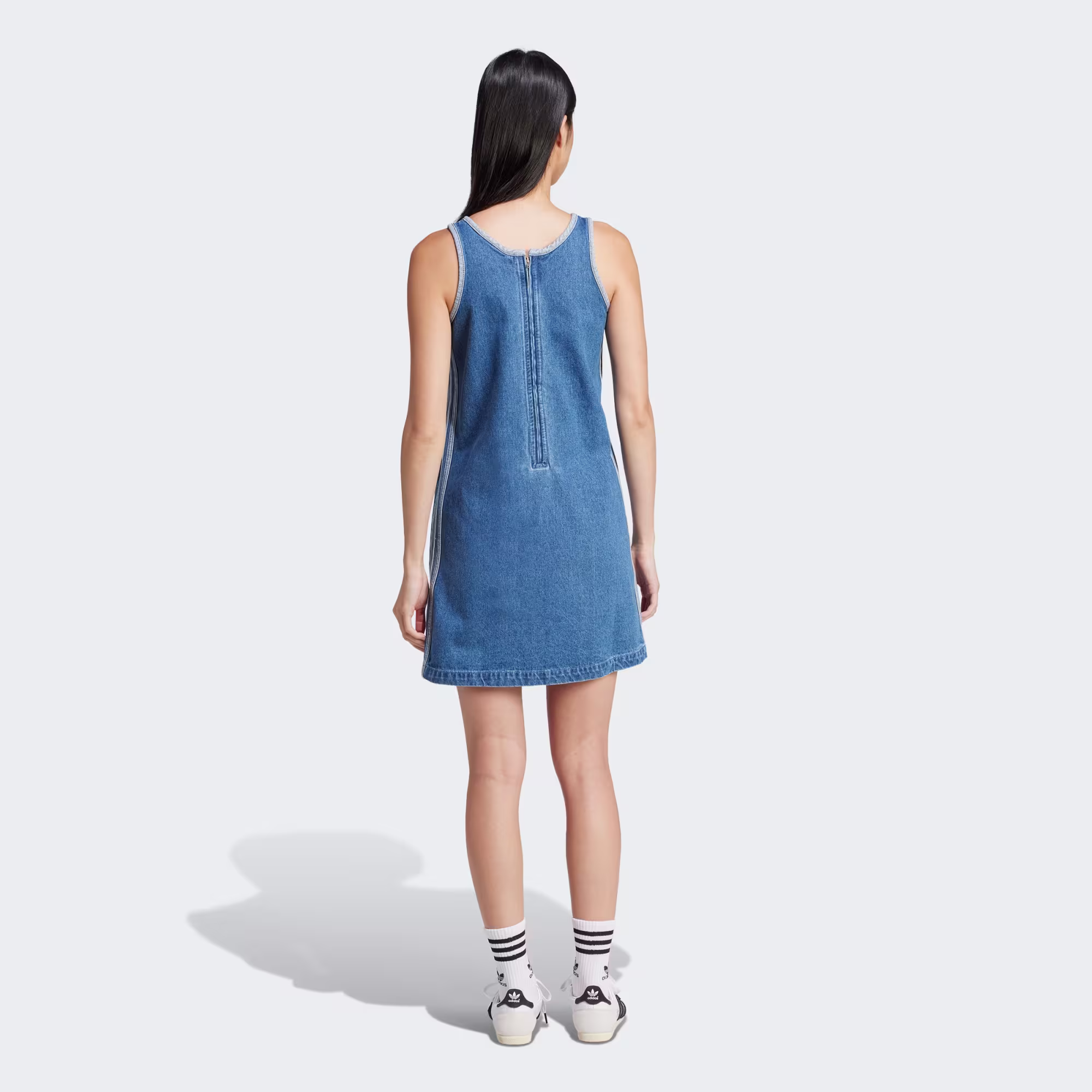 Adidas ქალის მაისური DENIM 3S DRESS