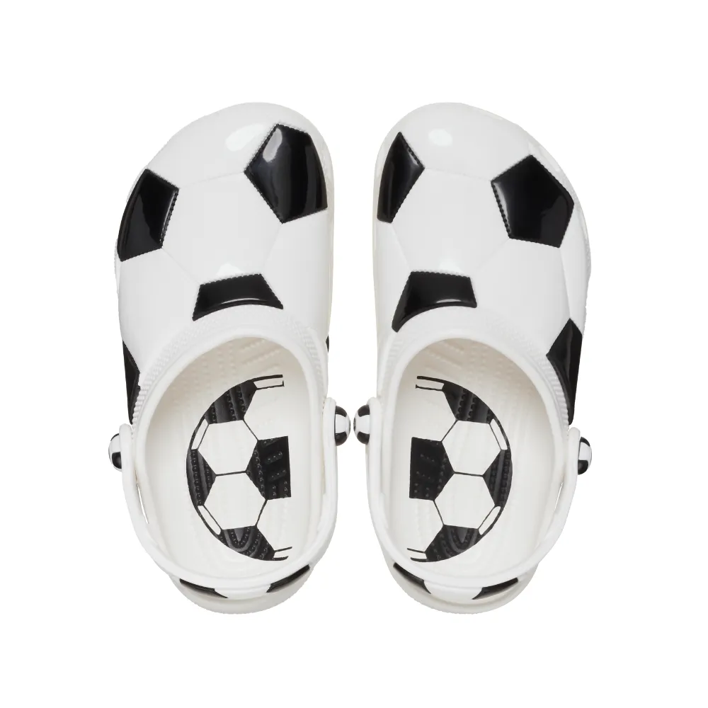 Crocs ბავშვის კლოგი Classic Soccer Ball Clog T Whi/Blk